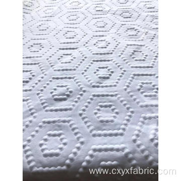 Polyester white bubble 3d emboss fabric